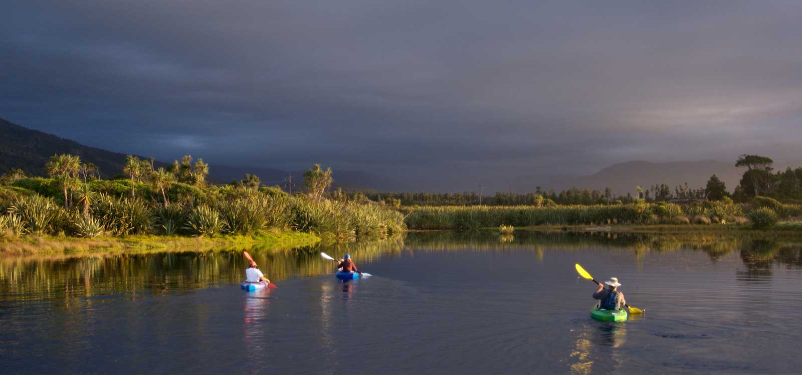 Paramata Lodge West Coast Luxury Accommodation - Canoeing on the lagoon